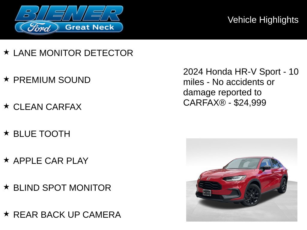 Used 2024 Honda HR-V Sport image 9