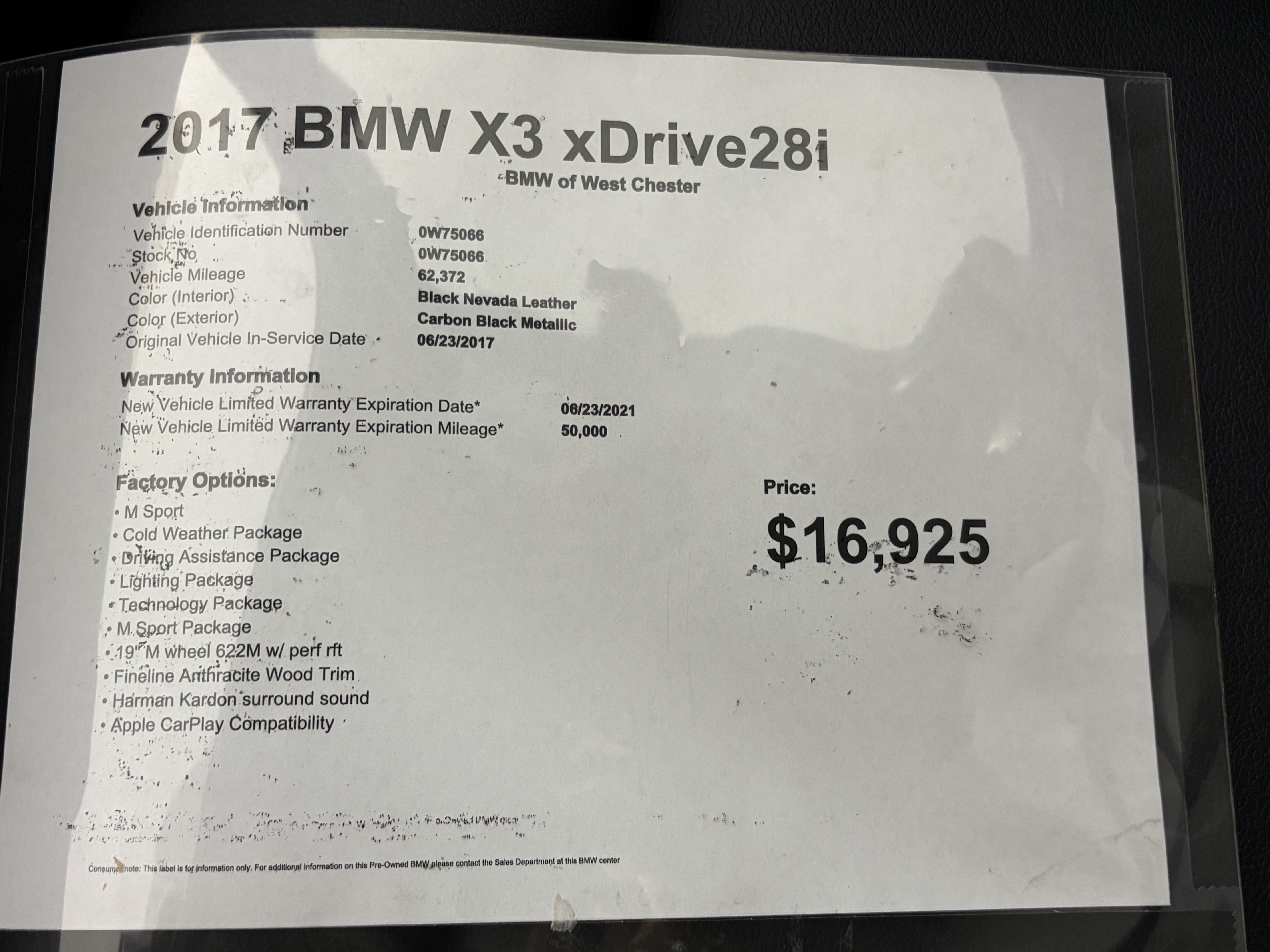 Used 2017 BMW X3 xDrive28i AWD/4WD image 18