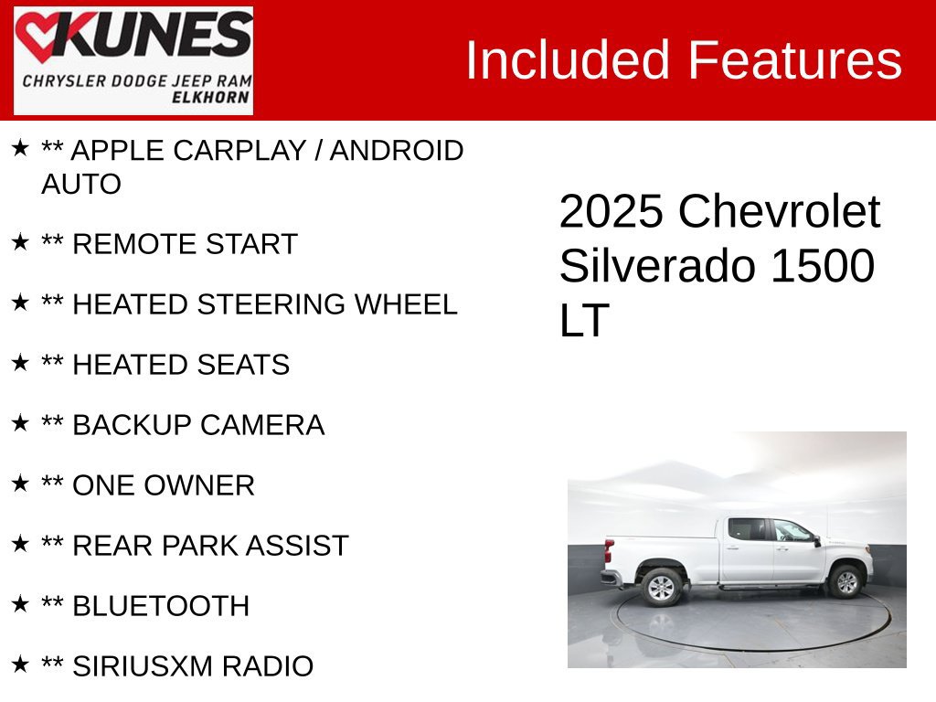 Used 2025 Chevrolet Silverado 1500 LT w/ Work Truck Package AWD/4WD image 3
