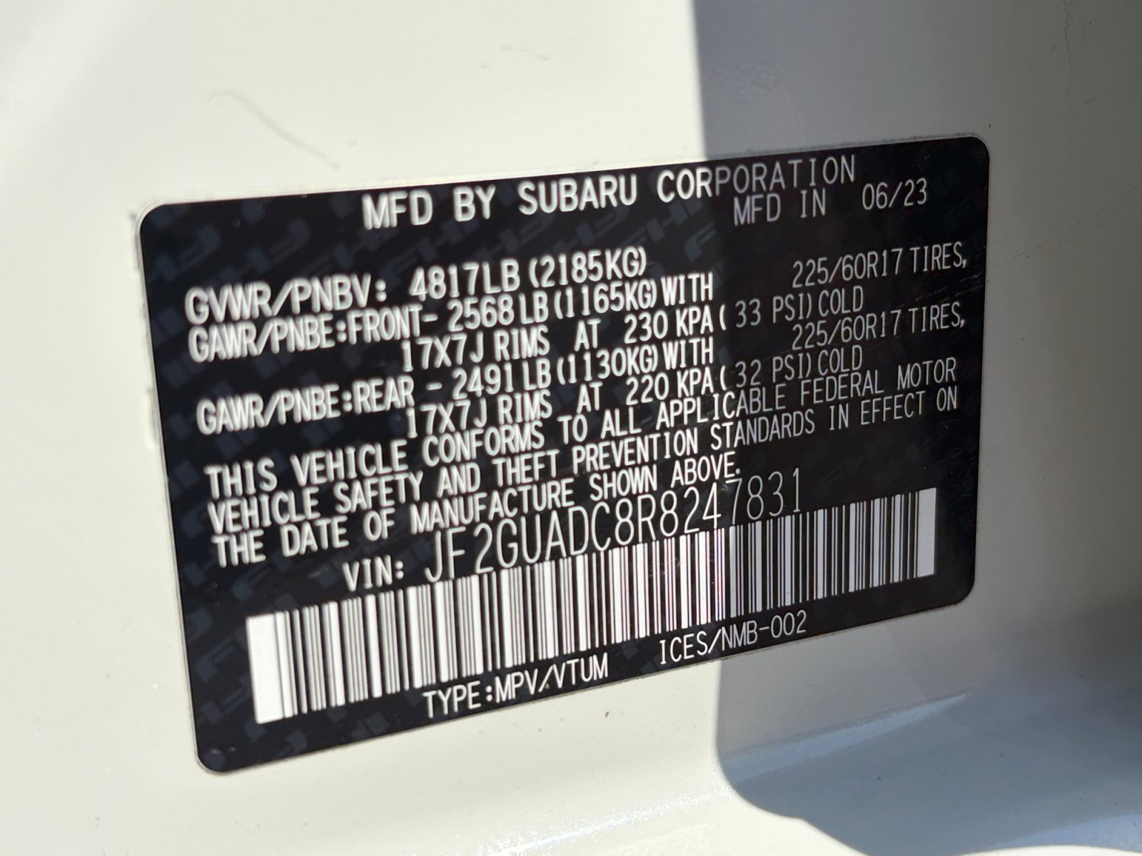 Used 2024 Subaru Crosstrek 2.0i Premium w/ Crosstrek Mirror Package AWD/4WD image 34