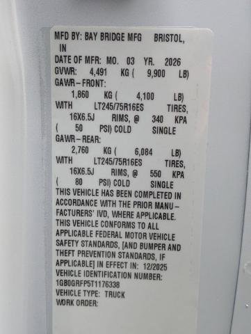 New 2026 Chevrolet Express 3500 w/ Power Convenience Package RWD image 29