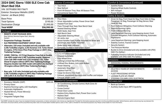 Certified 2024 GMC Sierra 1500 SLE image 7