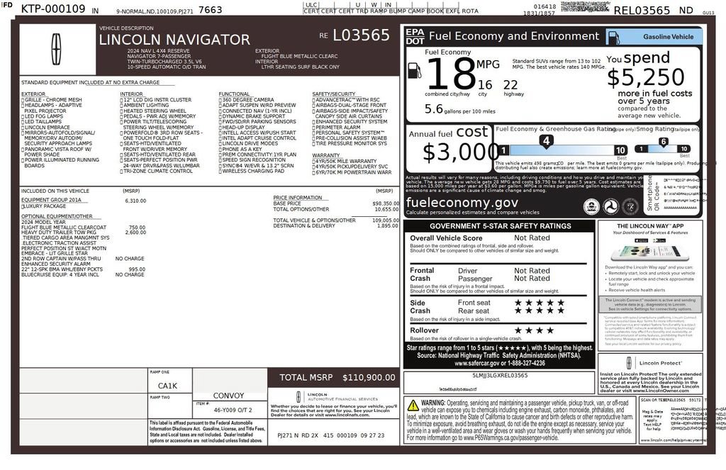 Used 2024 Lincoln Navigator L Reserve AWD/4WD image 46