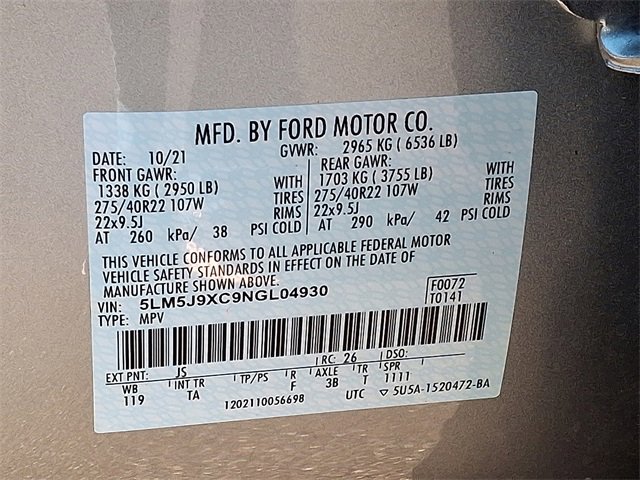 Used 2022 Lincoln Aviator Black Label image 28