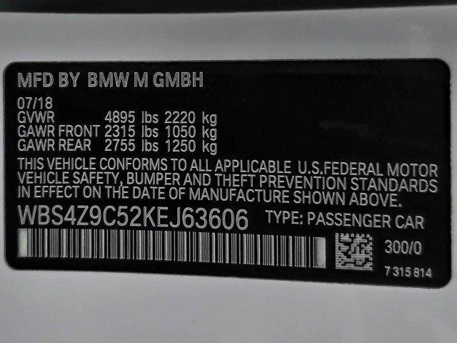 Used 2019 BMW M4 Convertible w/ Competition Package RWD image 43