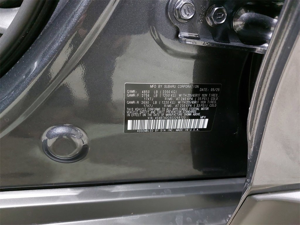 Used 2025 Subaru Outback Premium w/ Popular Package #1A image 37