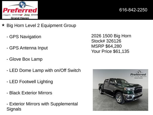 New 2026 RAM 1500 4x4 Crew Cab image 18