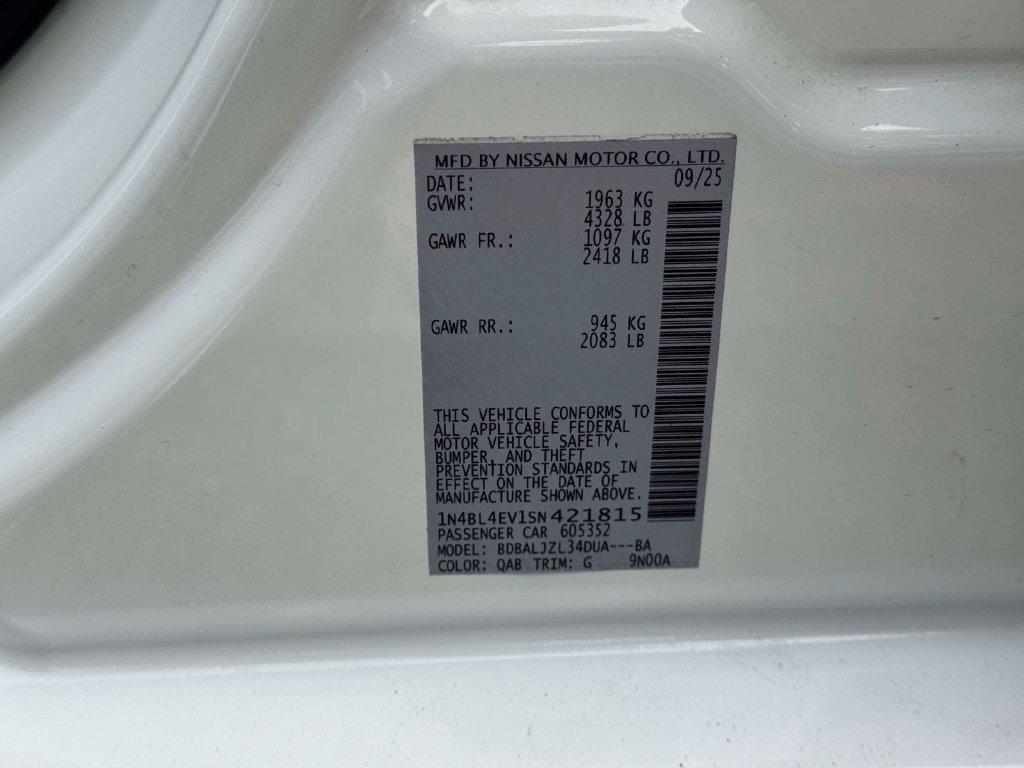 Certified 2025 Nissan Altima 2.5 SL FWD image 13