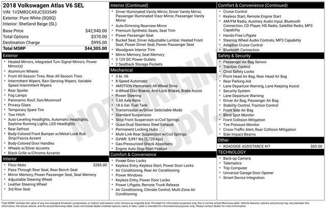Used 2018 Volkswagen Atlas SEL image 24