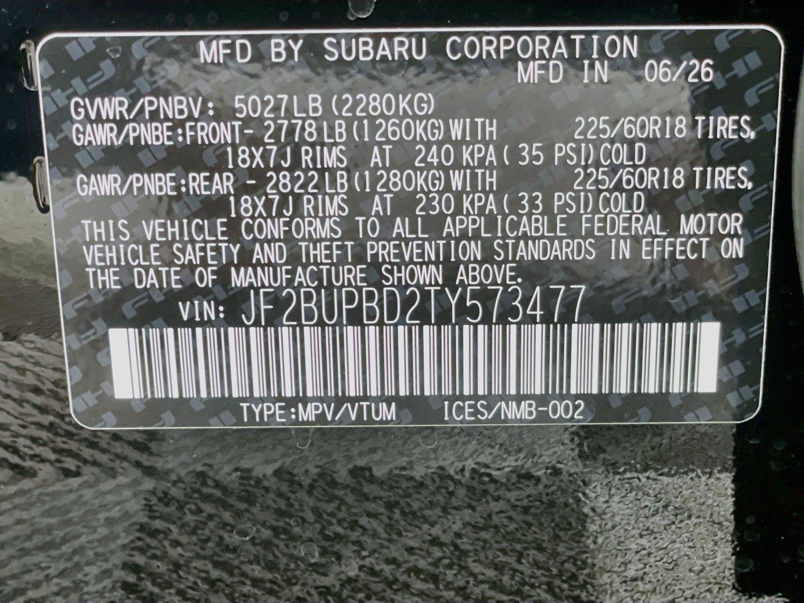 New 2026 Subaru Outback Premium AWD/4WD image 26
