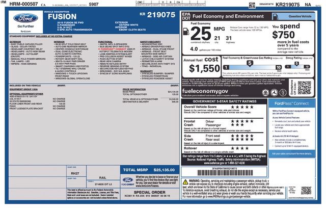 Used 2019 Ford Fusion SE FWD image 34