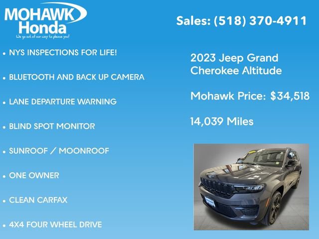 Used 2023 Jeep Grand Cherokee Altitude AWD/4WD image 7