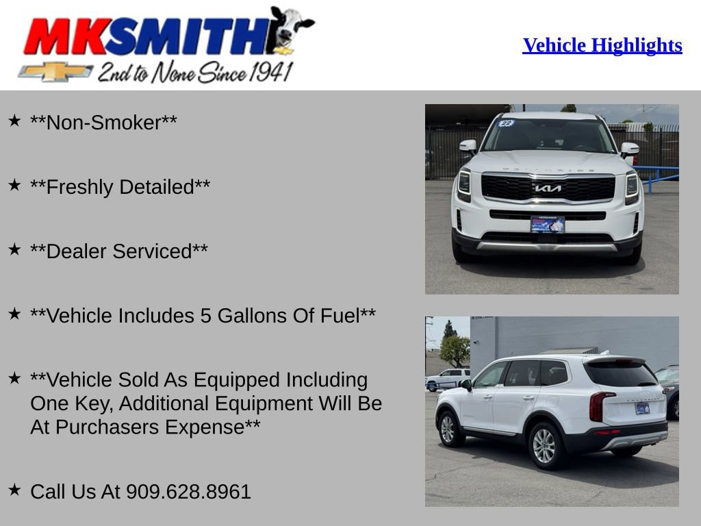 Used 2022 Kia Telluride LX FWD image 2