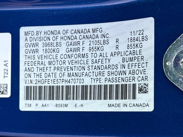 Certified 2023 Honda Civic Si image 30