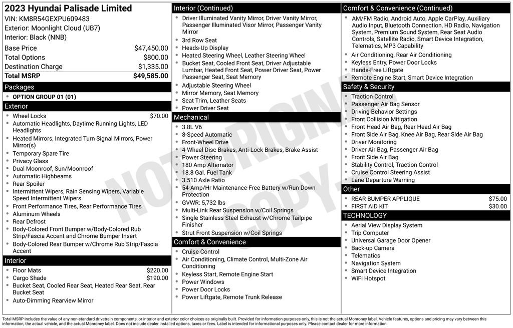 Used 2023 Hyundai Palisade Limited FWD image 7