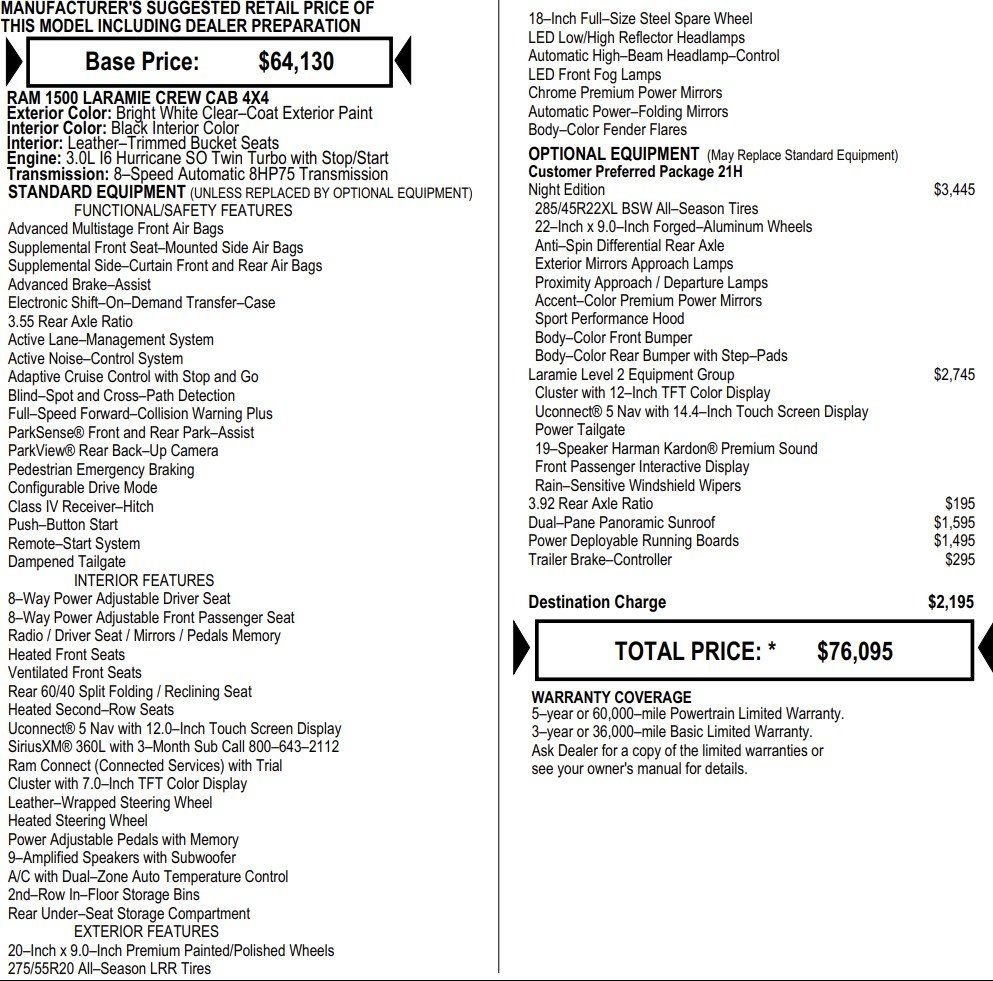 New 2026 RAM 1500 Laramie w/ Night Edition AWD/4WD image 2