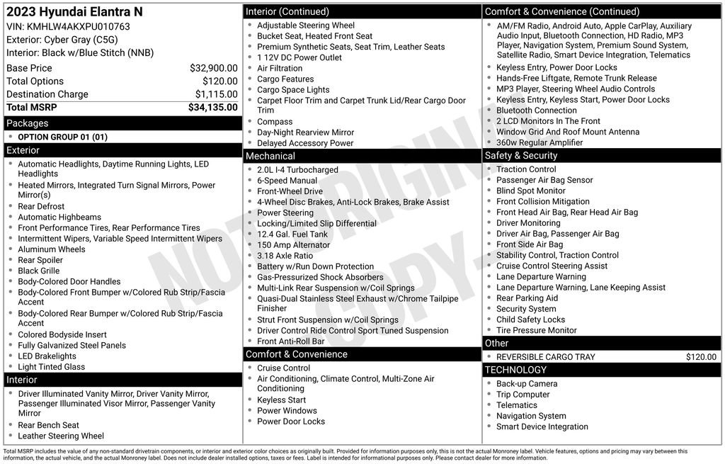 Used 2023 Hyundai Elantra N image 30