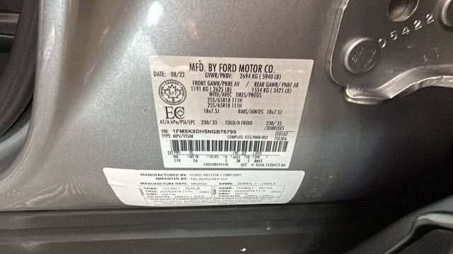 Used 2022 Ford Explorer XLT AWD/4WD image 10