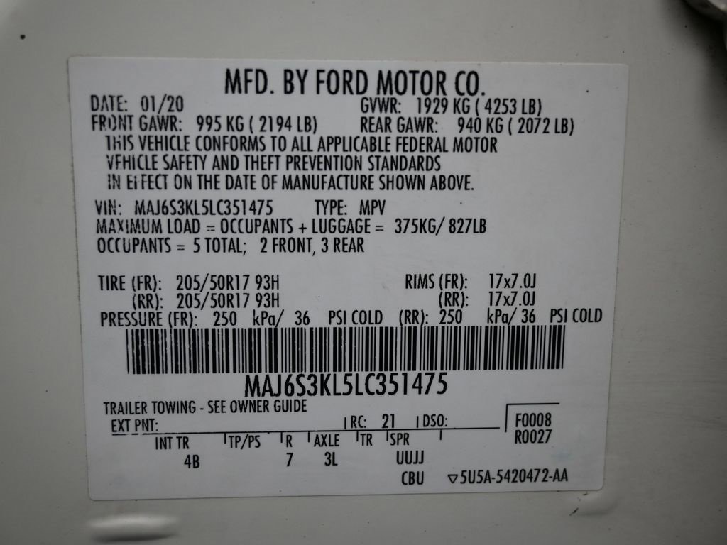 Used 2020 Ford EcoSport Titanium image 43