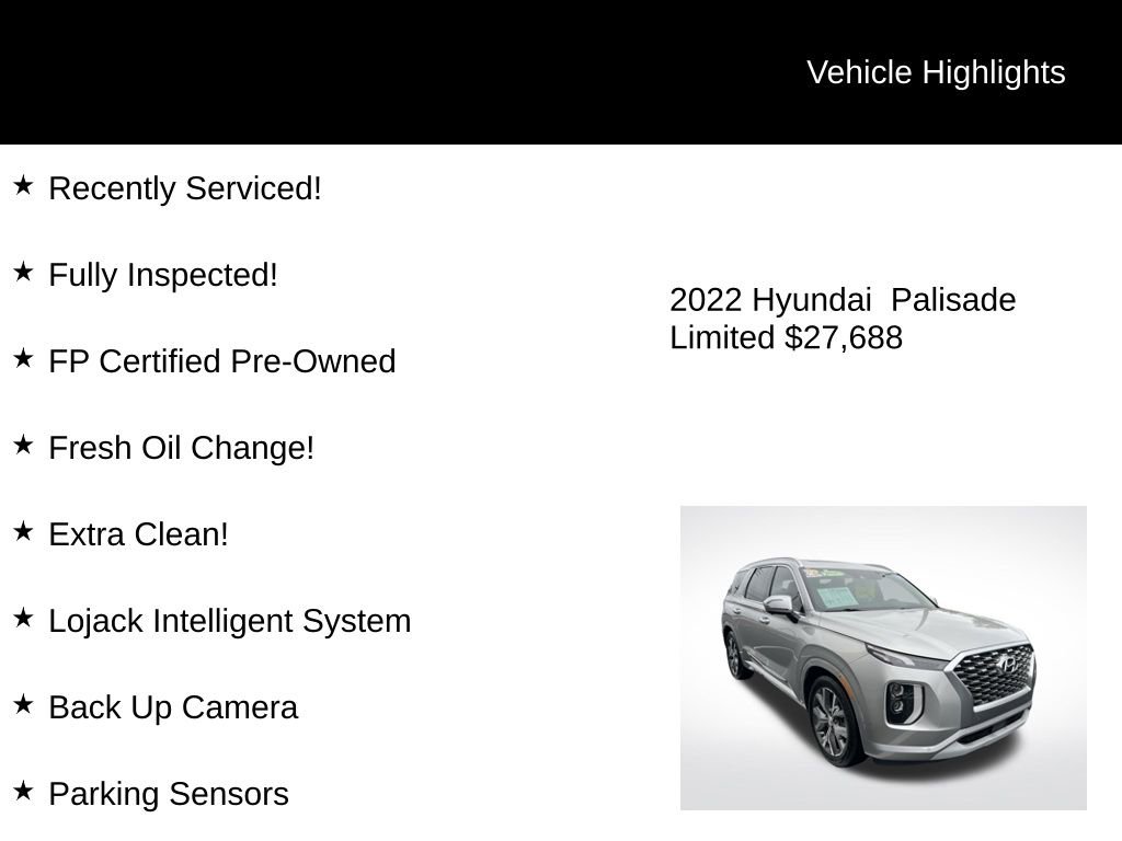 Used 2022 Hyundai Palisade Limited w/ Cargo Package image 2