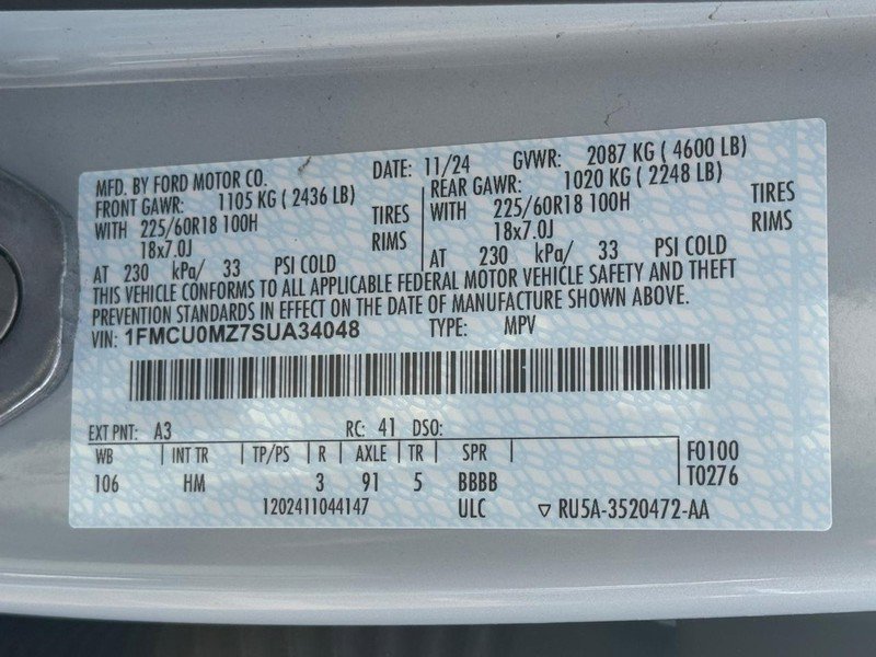 Certified 2025 Ford Escape ST-Line w/ Equipment Group 301A image 29