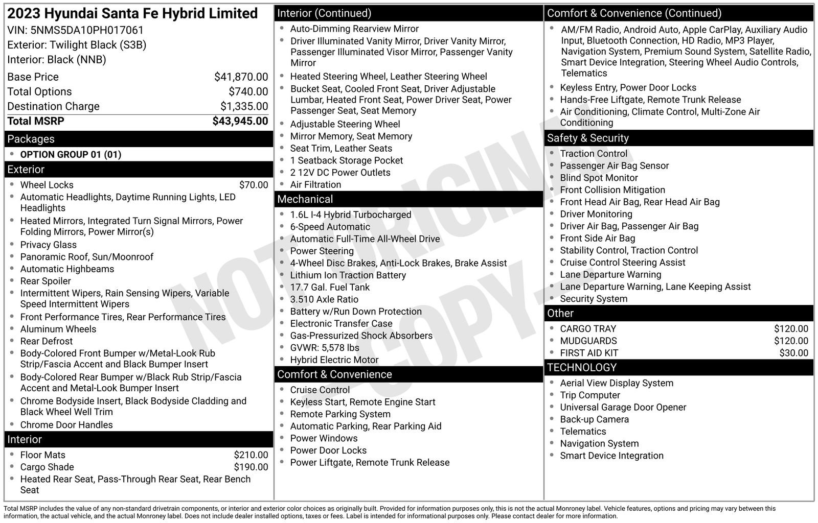 Used 2023 Hyundai Santa Fe Limited AWD/4WD image 11