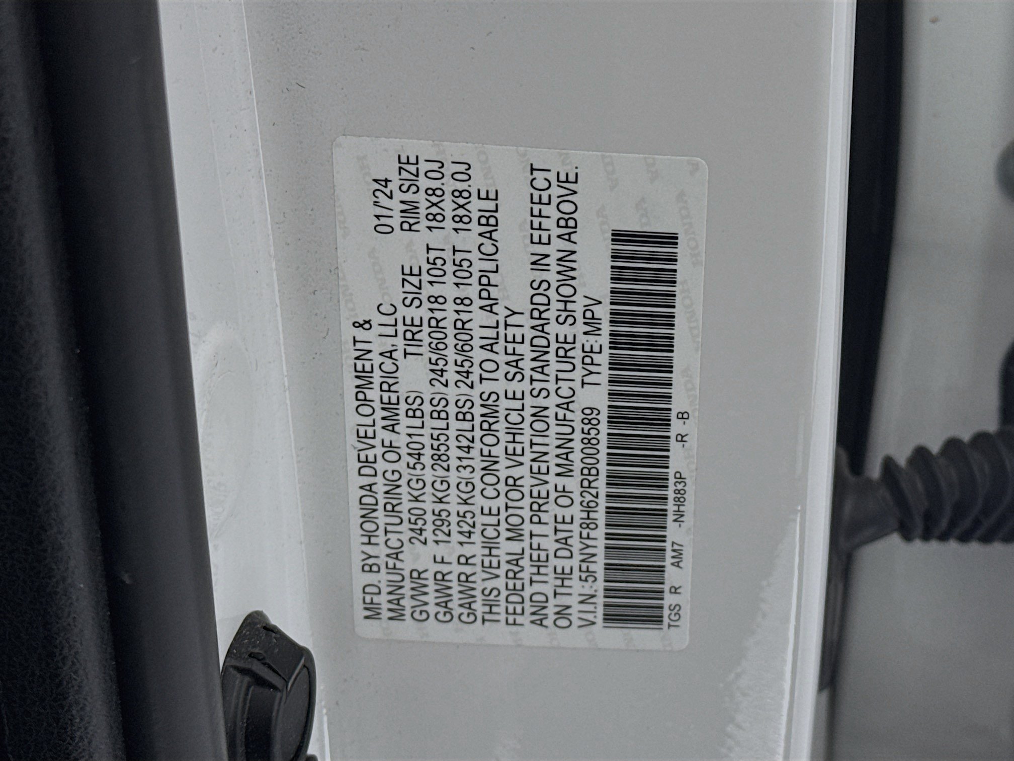 Certified 2024 Honda Passport TrailSport image 33