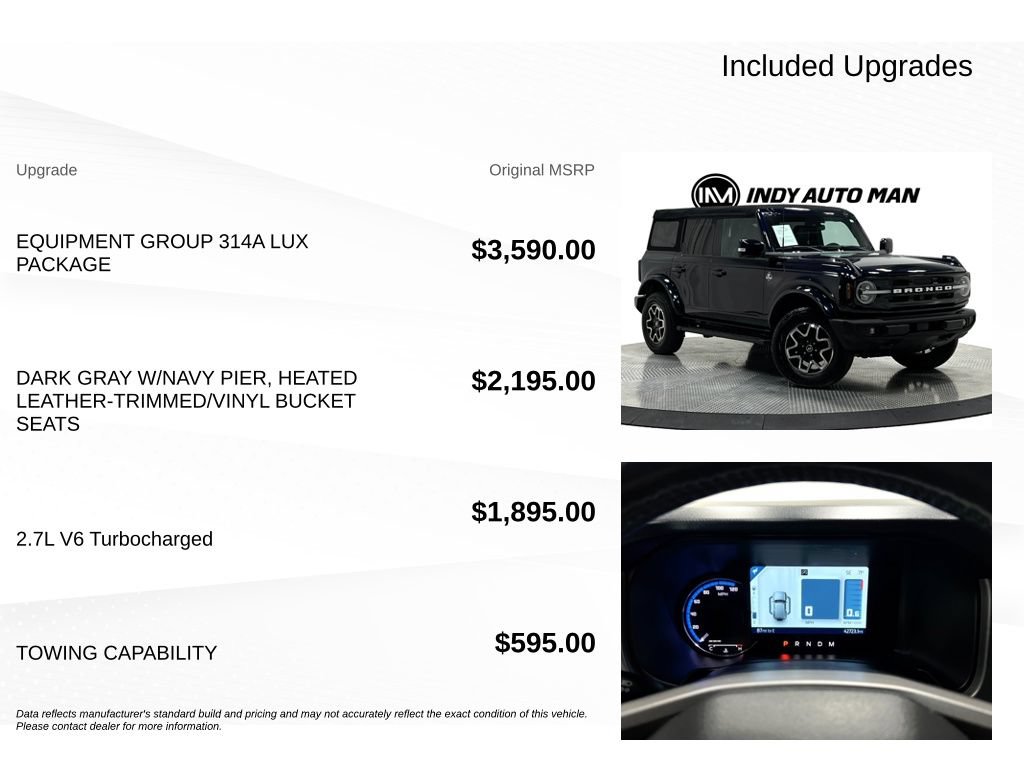Used 2021 Ford Bronco Outer Banks AWD/4WD image 18
