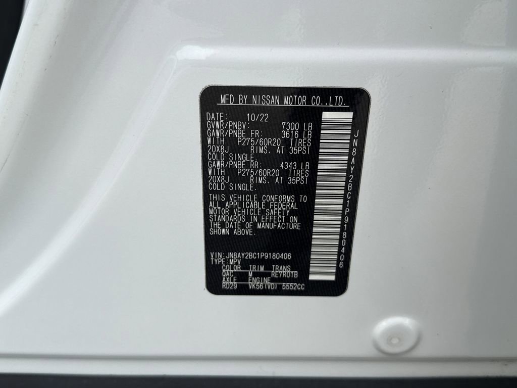Used 2023 Nissan Armada SL w/ Cargo Package RWD image 29