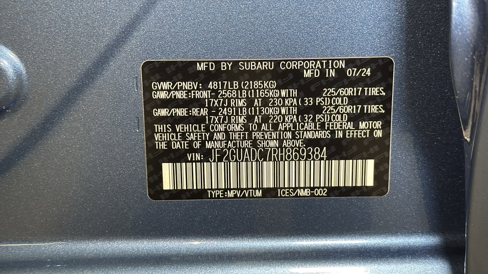 Used 2024 Subaru Crosstrek 2.0i Premium AWD/4WD image 12