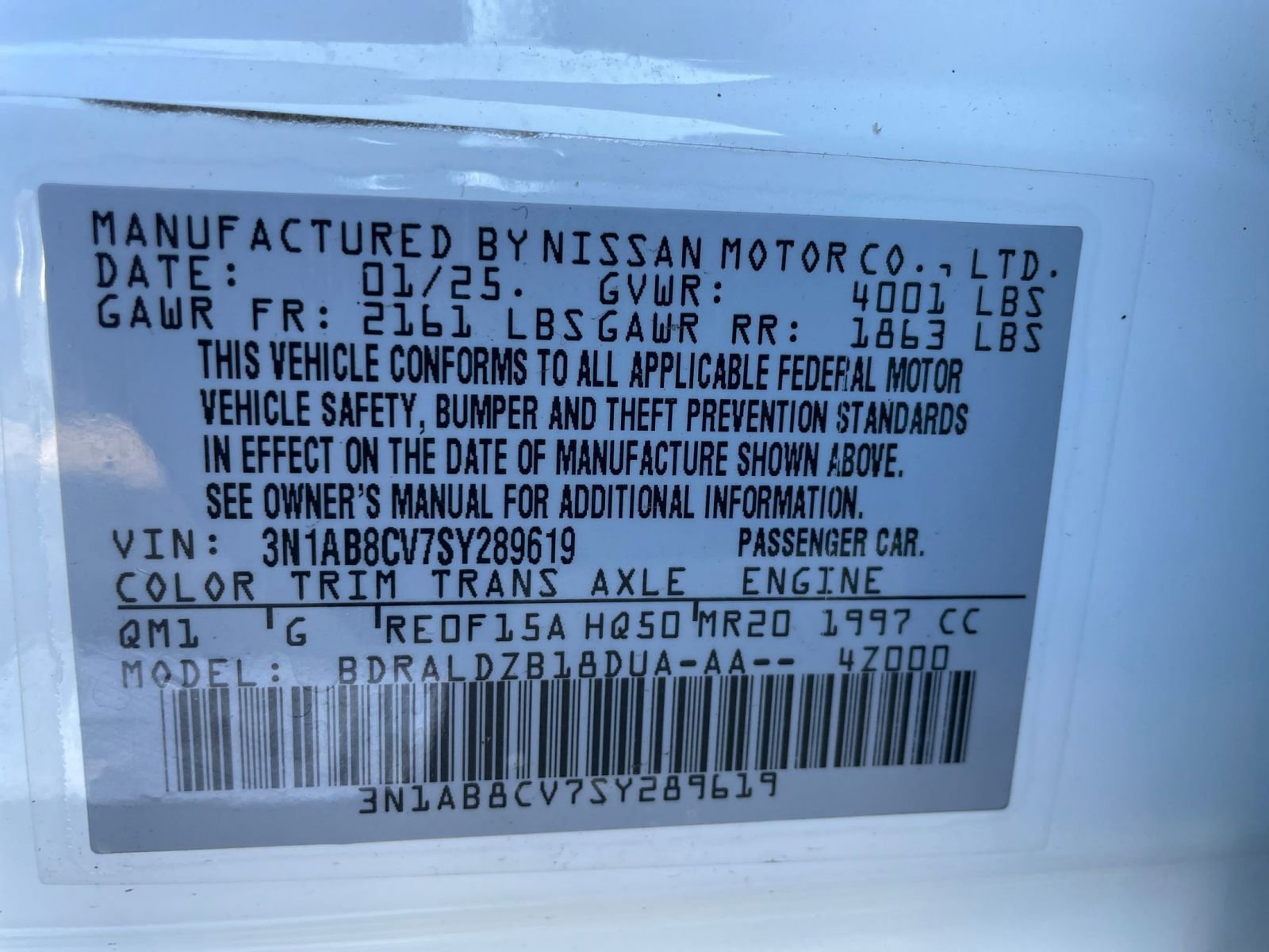 Used 2025 Nissan Sentra SV FWD image 27