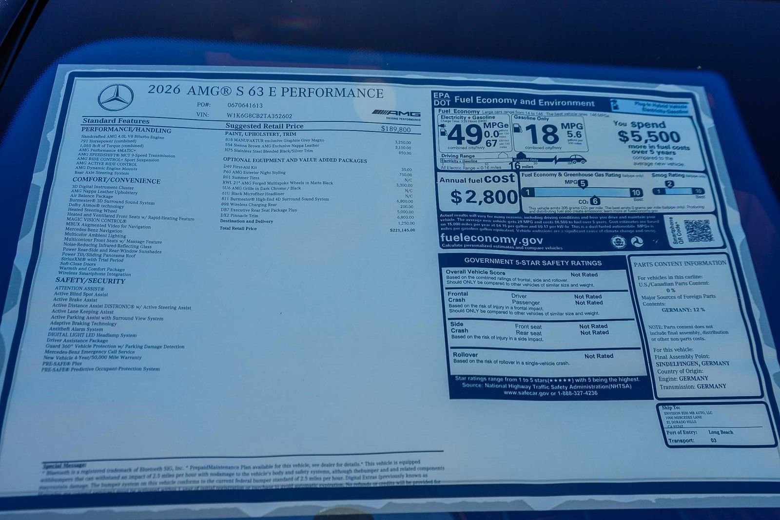 New 2026 Mercedes-Benz S 63 AMG S image 33