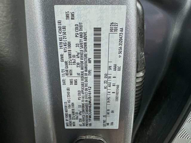 Used 2021 Ford Escape SEL FWD image 31