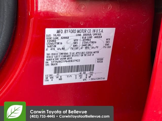 Used 2004 Ford F250 XLT image 16