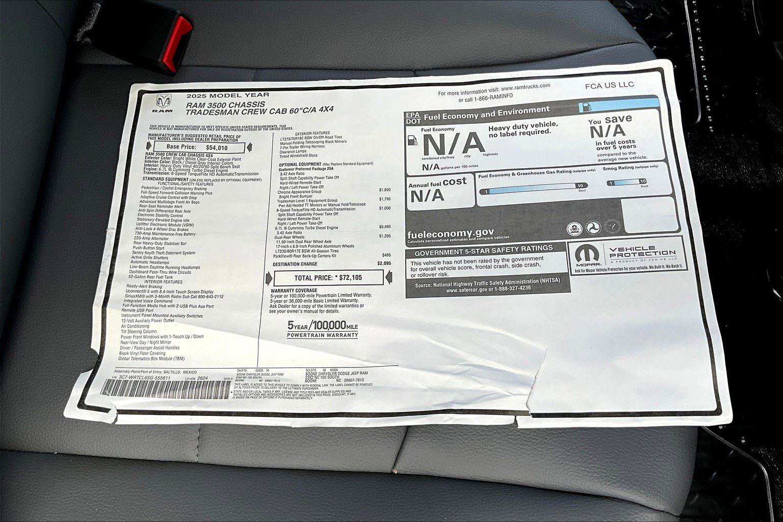 New 2025 RAM 3500 Tradesman w/ Chrome Appearance Group image 14