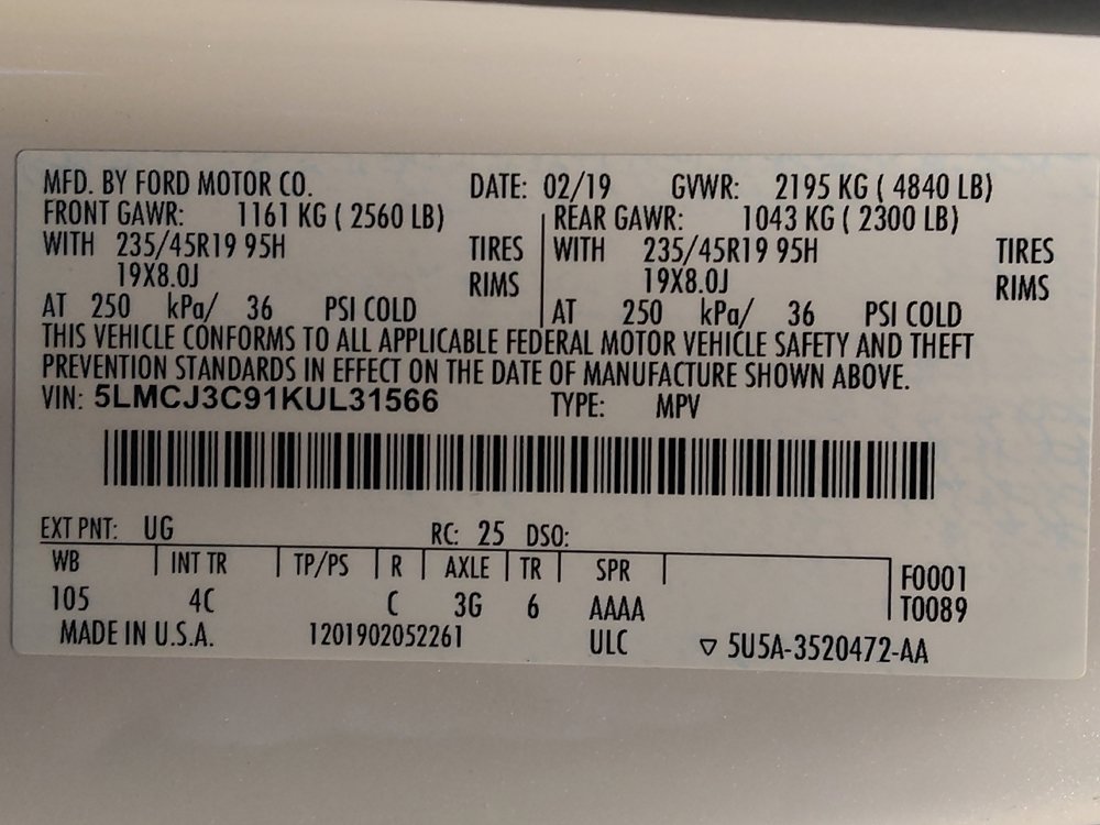 Used 2019 Lincoln MKC Reserve w/ MKC Technology Package image 33