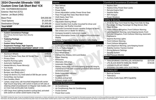Used 2024 Chevrolet Silverado 1500 Custom AWD/4WD image 6