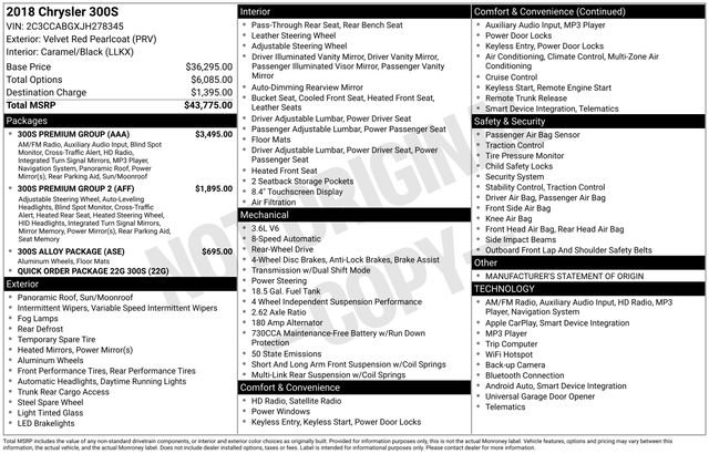 Used 2018 Chrysler 300 S w/ 300S Premium Group image 26