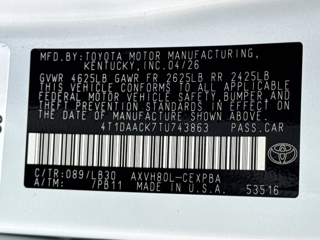 New 2026 Toyota Camry XSE FWD image 30