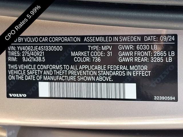 Certified 2025 Volvo XC90 B6 Plus AWD/4WD image 31