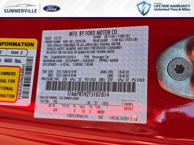 New 2026 Ford Mustang Coupe RWD image 34