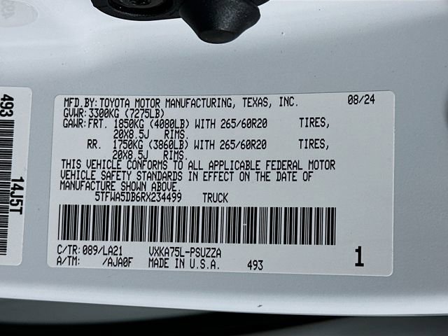 New 2024 Toyota Tundra Platinum image 20