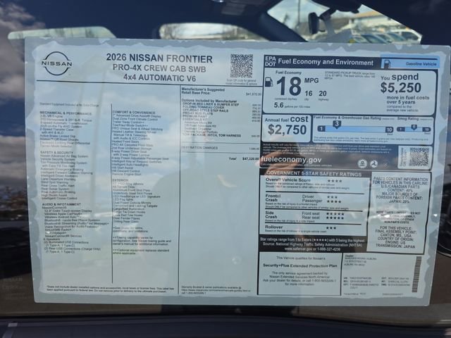 New 2026 Nissan Frontier PRO-4X w/ Tow Package AWD/4WD image 33
