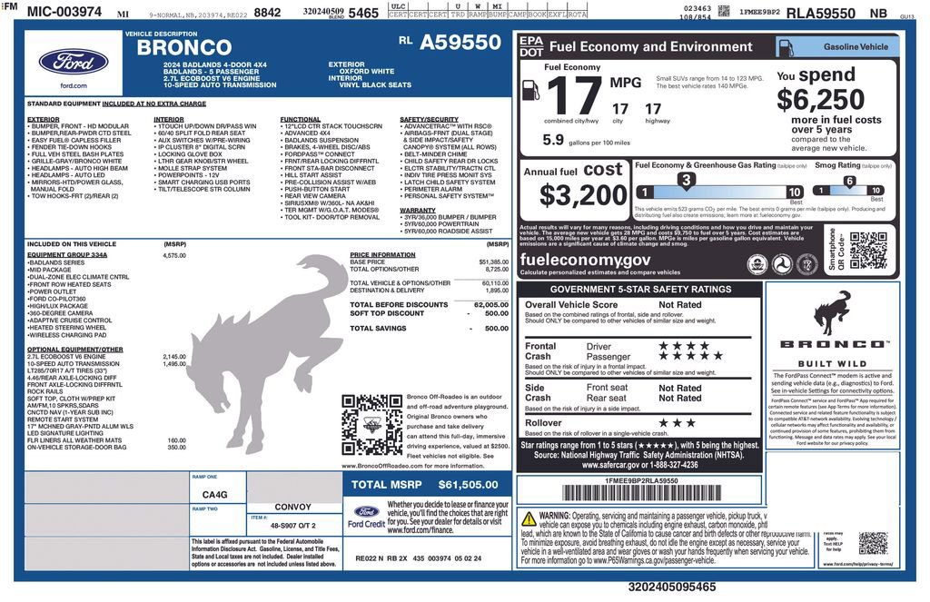 Used 2024 Ford Bronco Badlands image 37