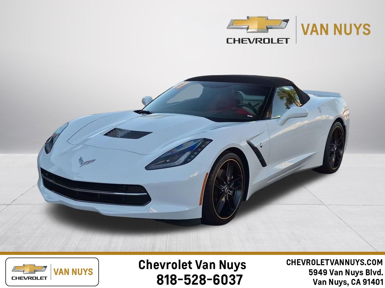 Used 2017 Chevrolet Corvette Stingray Convertible w/ 3LT Preferred Equipment Group RWD image 1