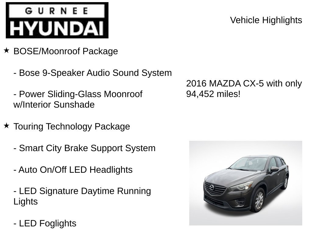Used 2016 MAZDA CX-5 Touring w/ Touring Technology Package AWD/4WD image 7