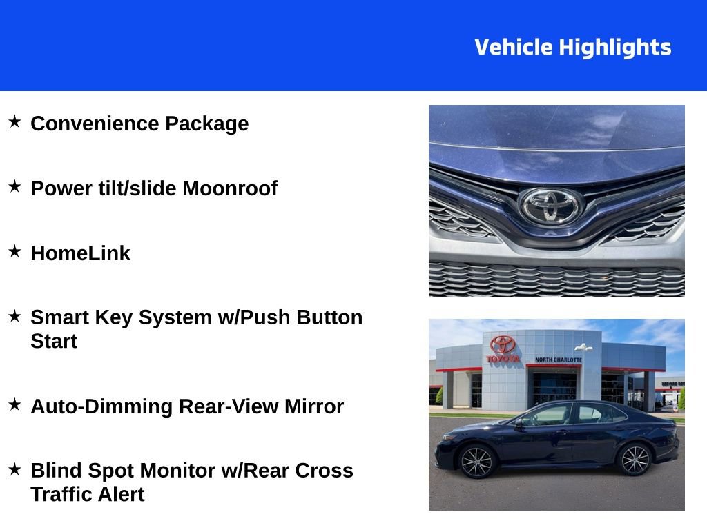 Used 2022 Toyota Camry SE w/ Convenience Package FWD image 4