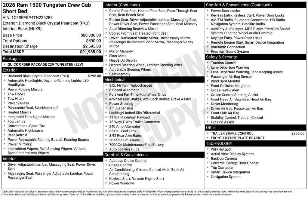 New 2026 RAM 1500 Tungsten image 3