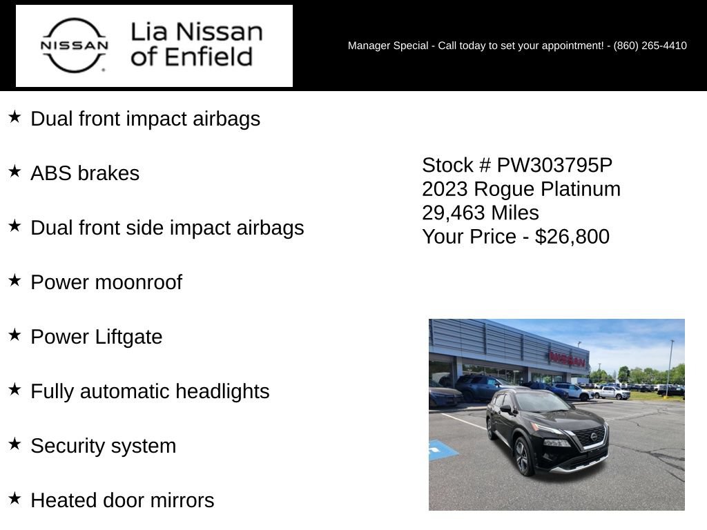 Certified 2023 Nissan Rogue Platinum w/ Platinum Premium Package AWD/4WD image 20
