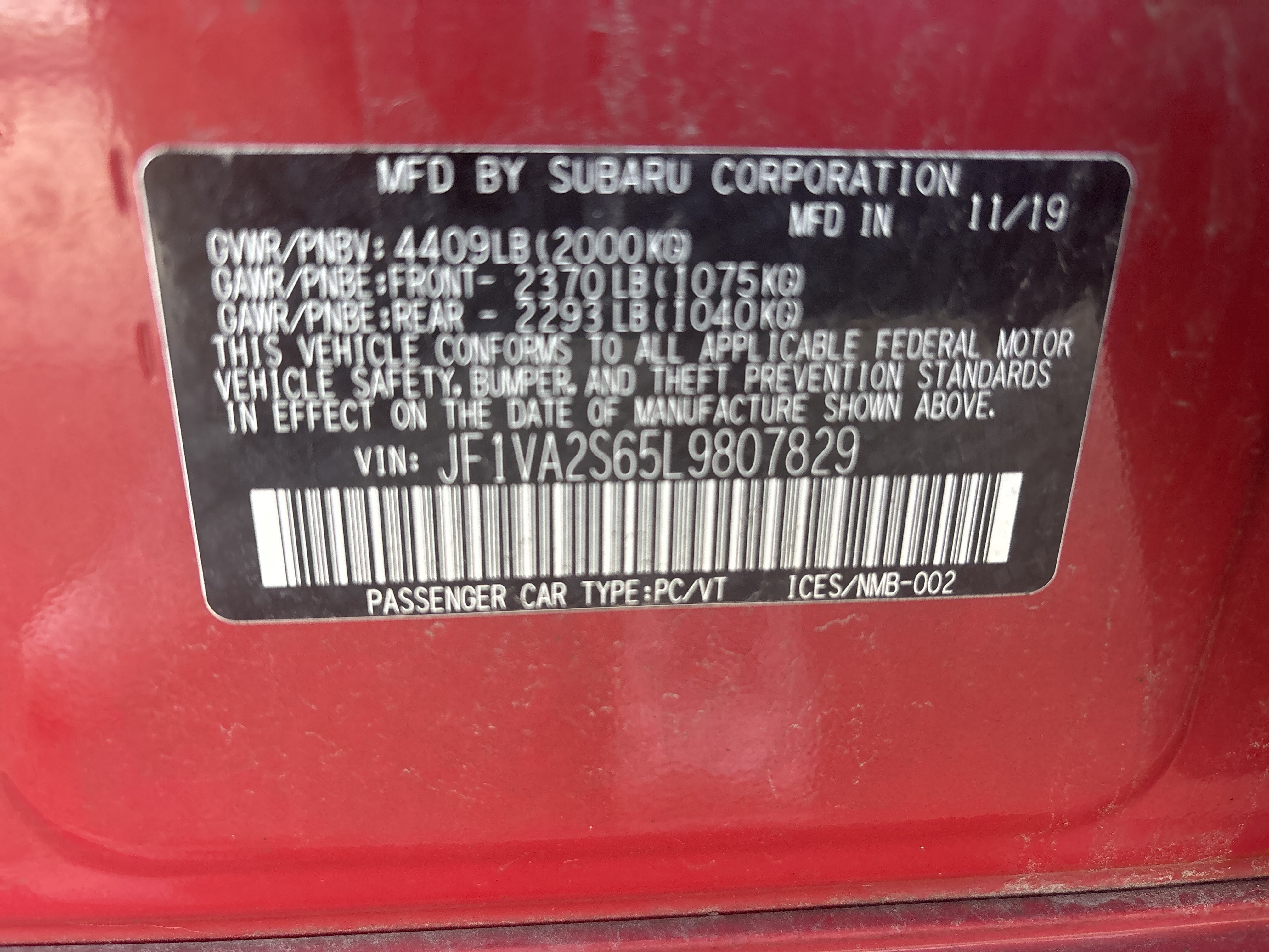 Used 2020 Subaru WRX STI AWD/4WD image 5